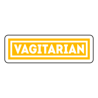 Vagitarian Sticker (Yellow)